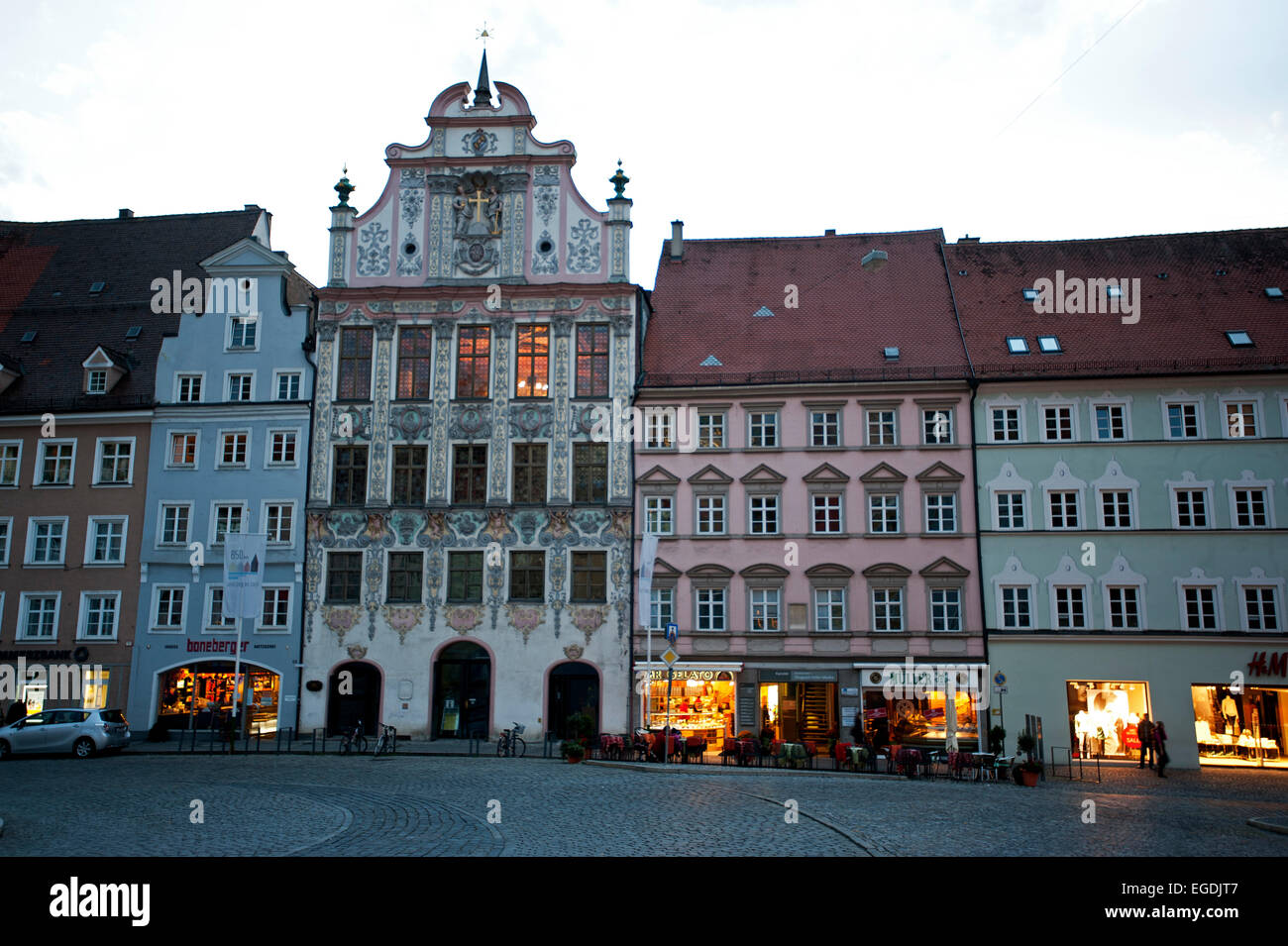 Das historische Zentrum der Stadt, Landsberg am Lech, Upper Bavaria, Bavaria, Germany Stockfoto