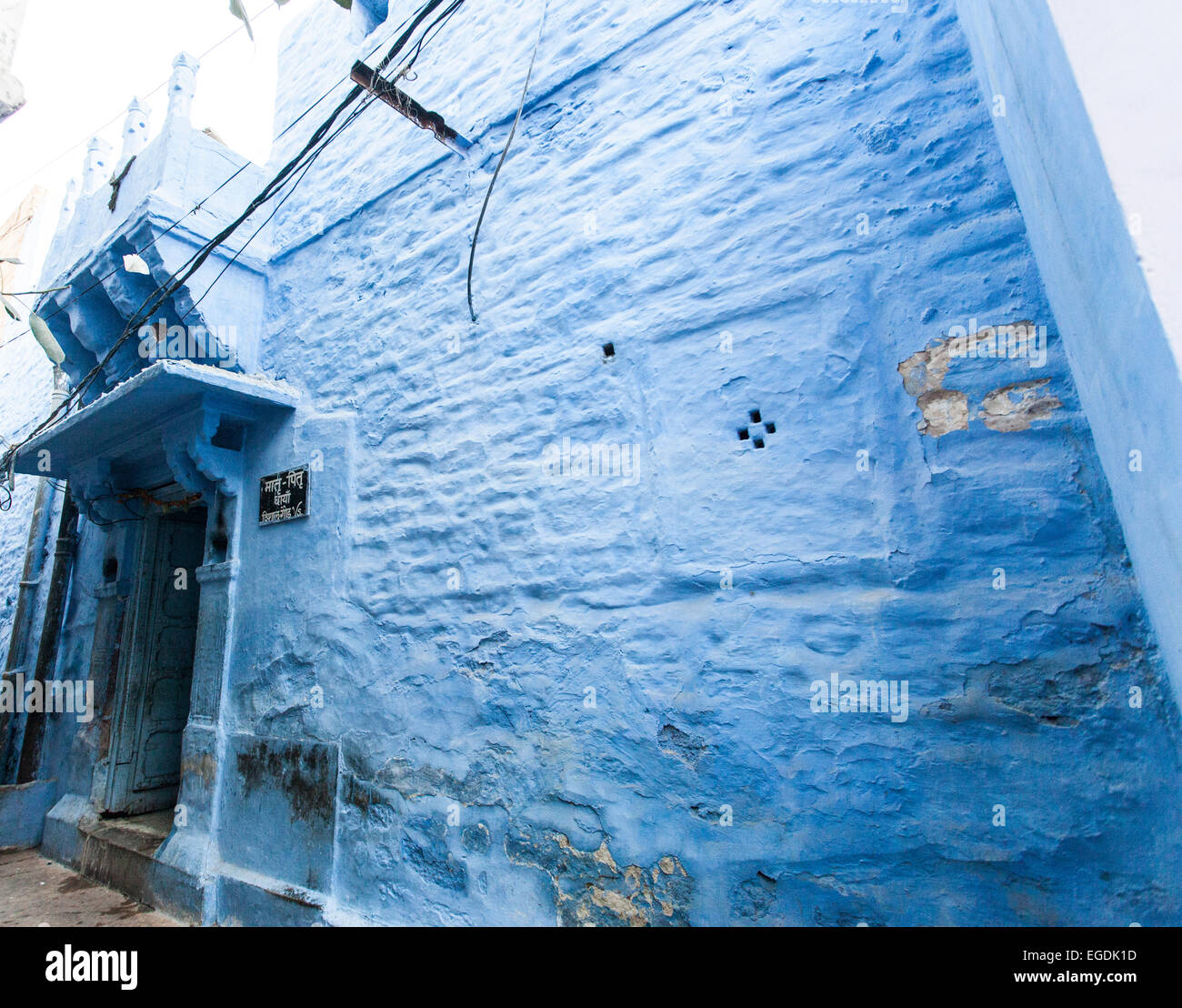 Jodhpur Haus blaue Stadt Stockfoto