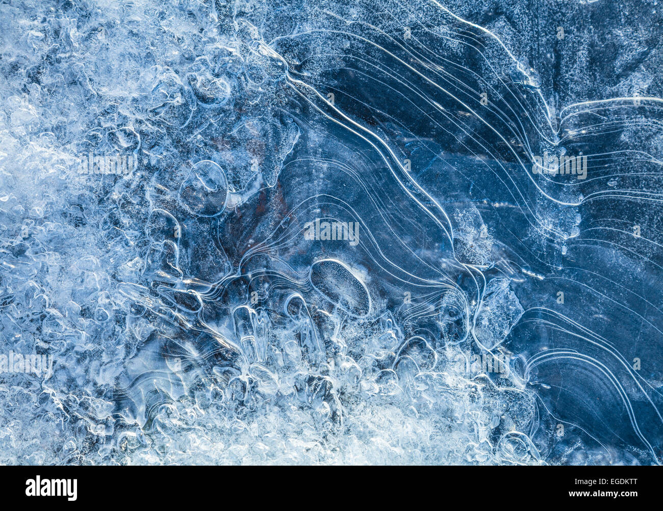 Eis Texturmuster Fjallsarlon Island Europa Stockfoto