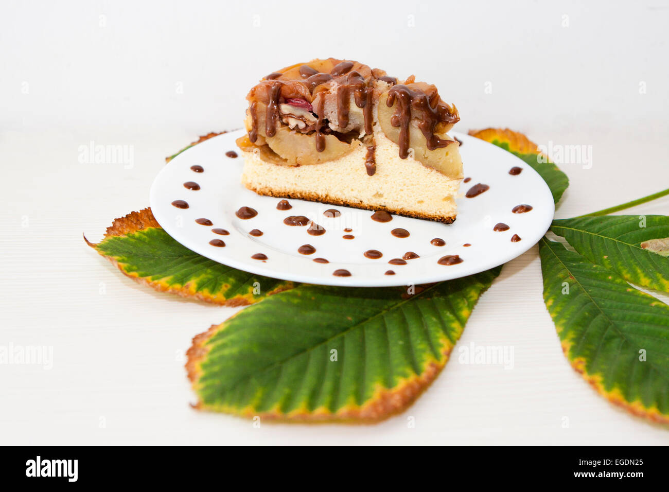 Köstliche Apfelkuchen Stockfoto