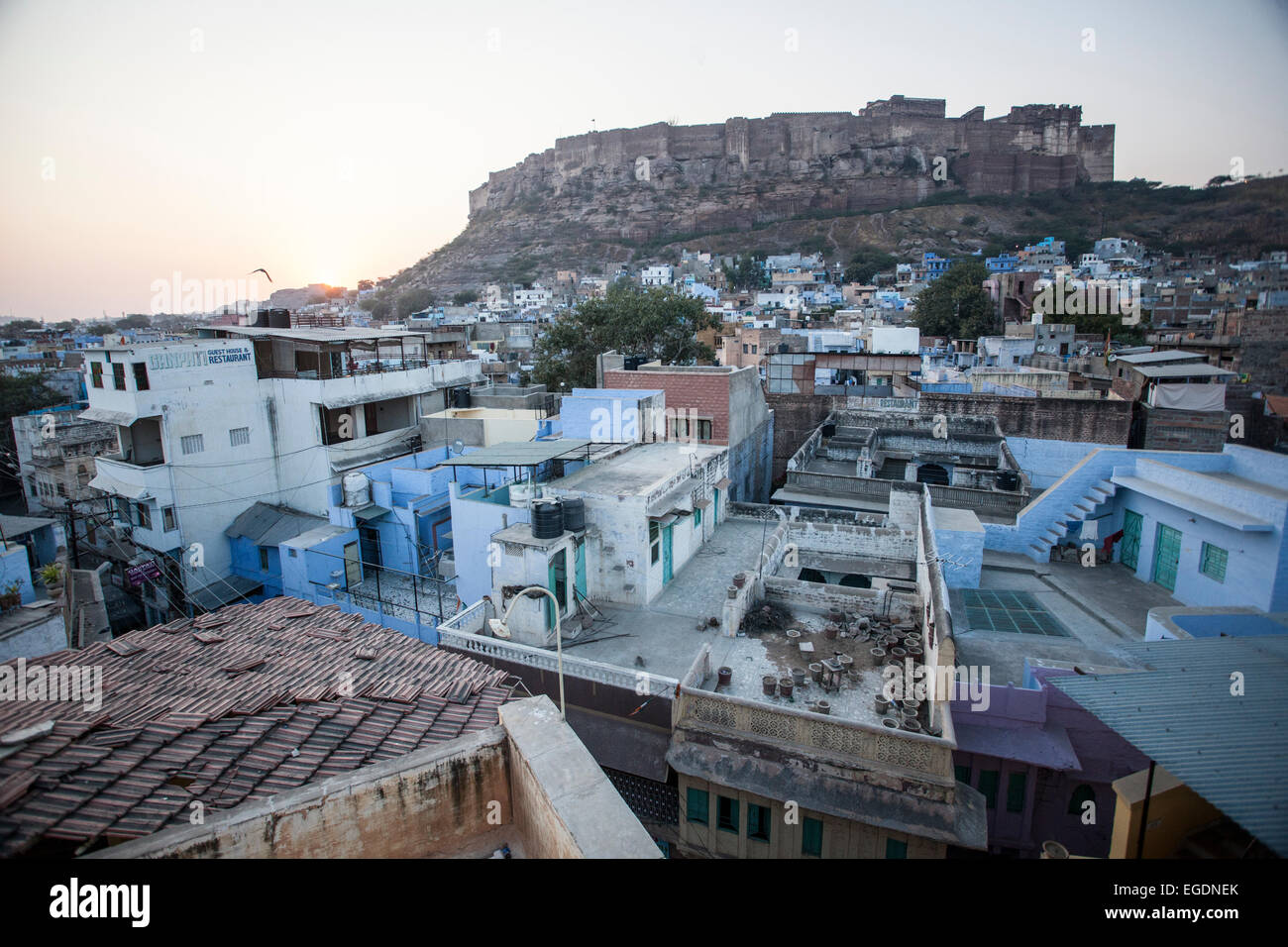 Indien, die blaue Stadt Jodhpur Stockfoto