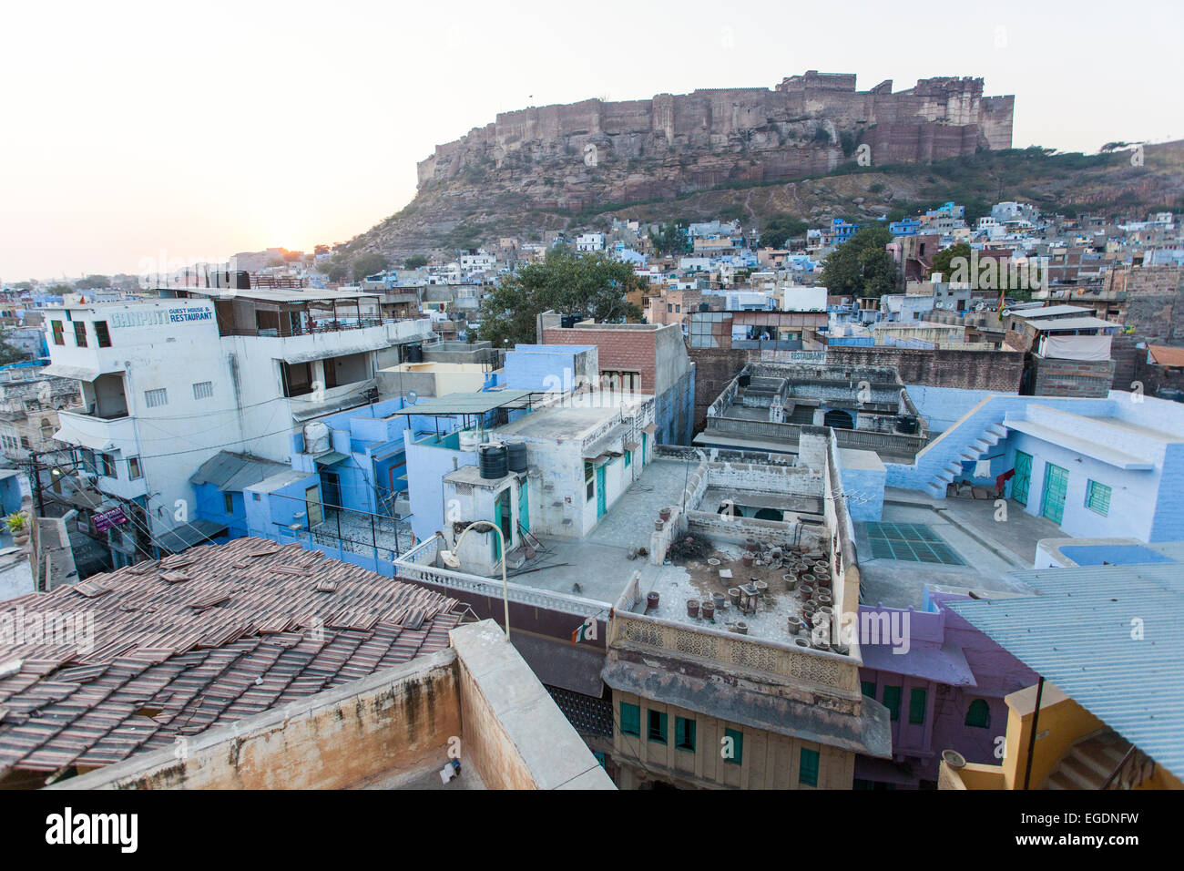 Jodhpur Indien blaue Stadt r Stockfoto