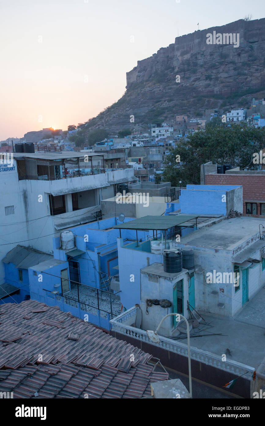 Die blaue Stadt Jodhpur Stockfoto