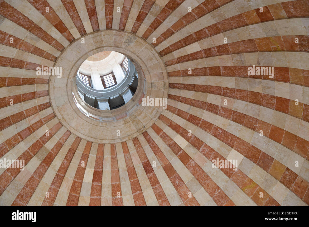 Decke der Kuppel des Panteao Nacional (nationale Pantheon) oder der Kirche von Santa Engracia im Viertel Alfama, Lissabon, Lisboa, Portugal Stockfoto