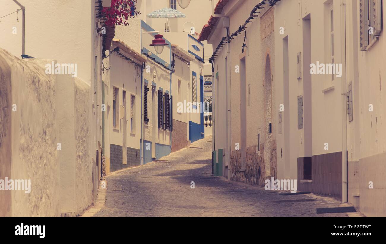 Gassen in einem portugiesischen Dorf Stockfoto