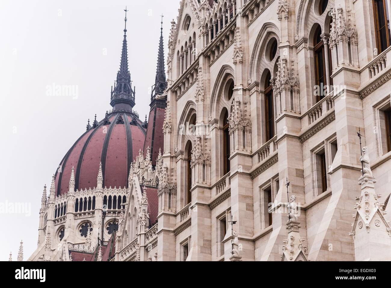 das Parlament von budapest Stockfoto
