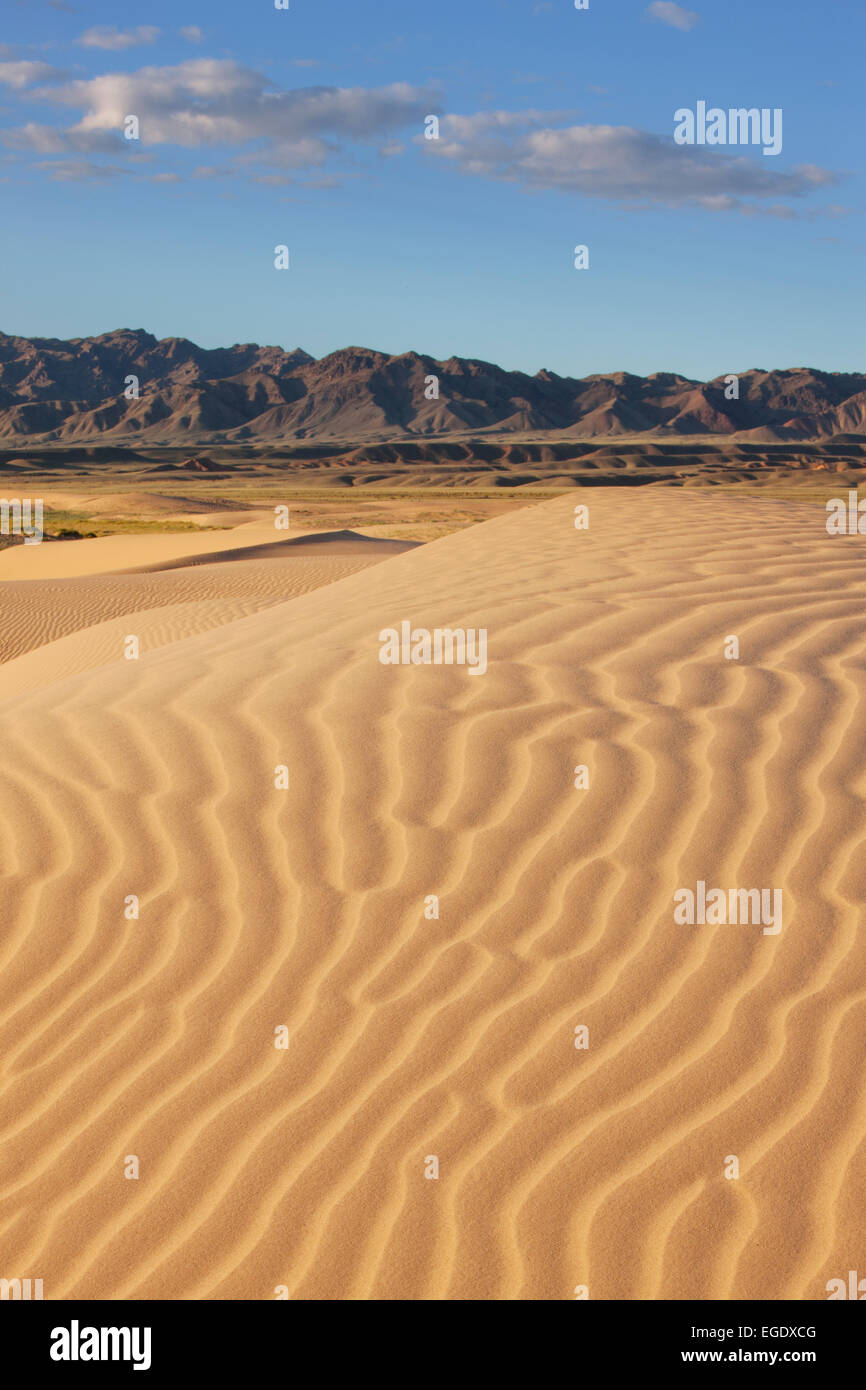 Khongoryn Els Sanddünen, Omnogov, The Gobi, Mongolei Stockfoto