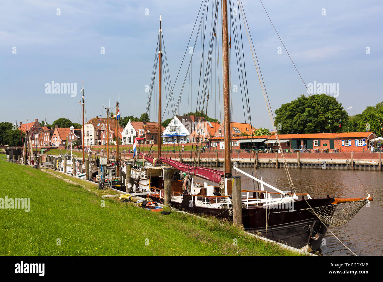Greetsiel Hafen, Niedersachsen, Deutschland, Europa Stockfoto