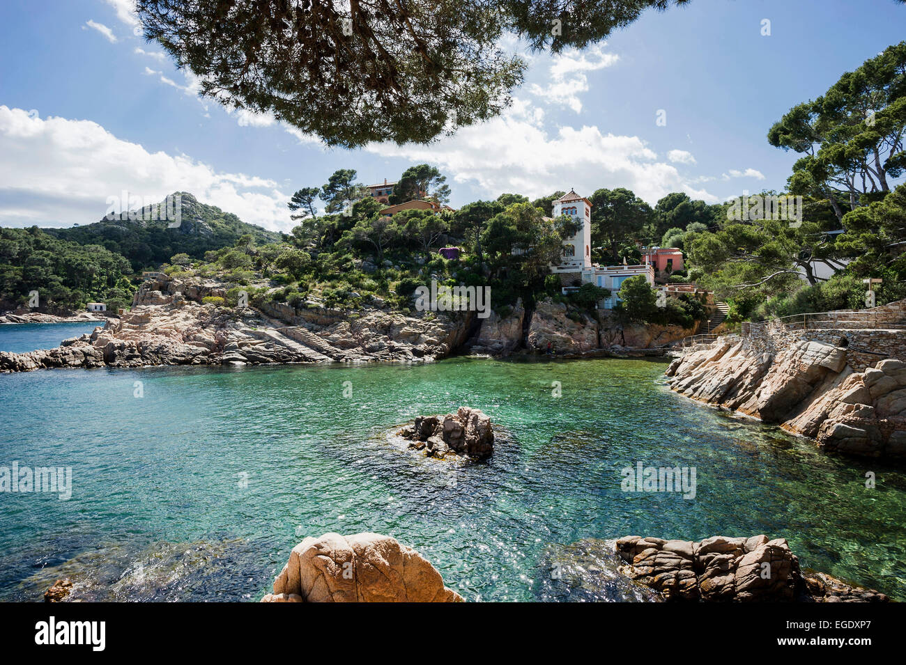 Cala Fornells, in der Nähe von Begur, Costa Brava, Spanien Stockfoto