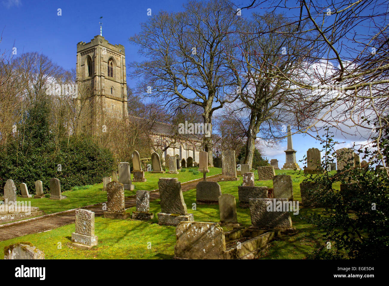 Holy Trinity Church, Cambo, Northumberland Stockfoto