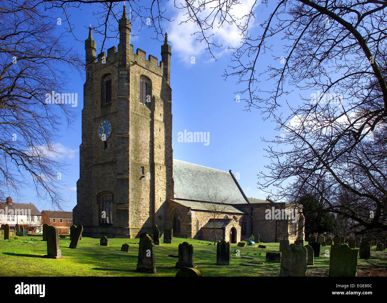 Kirche St. Edmund, Sedgefield County Durham Stockfoto