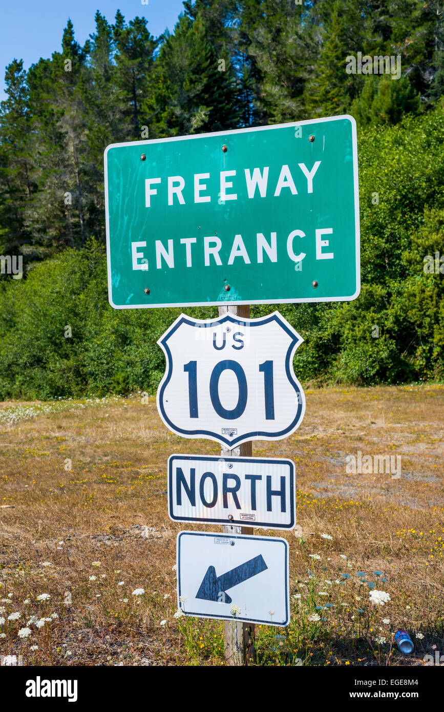Us Highway 101 North Sign Stockfotos und bilder Kaufen Alamy
