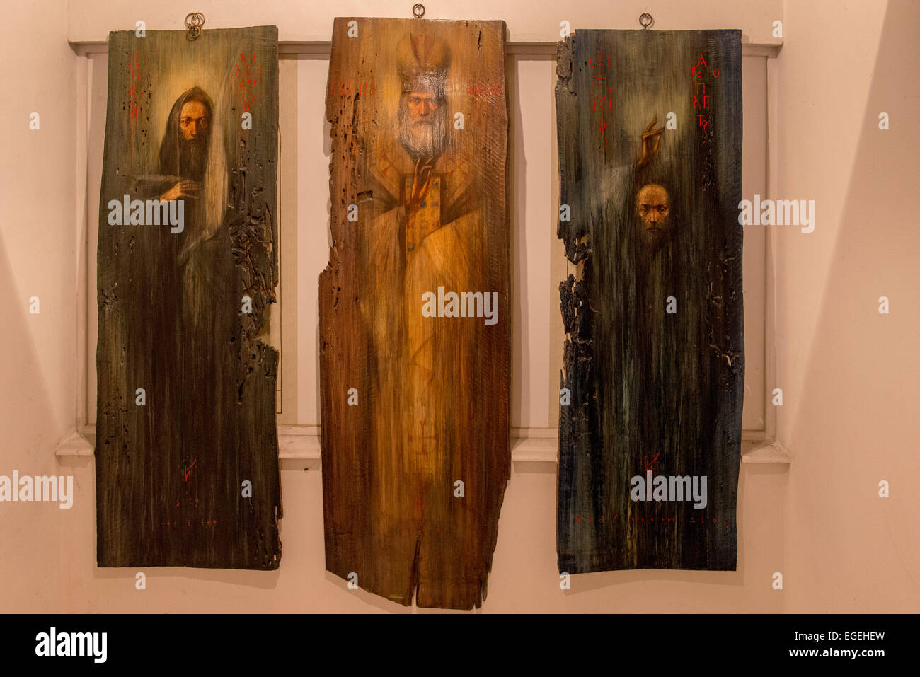 Gemälde, Pantheon der nationalen Wiedergeburt Helden, Ruse Stockfoto