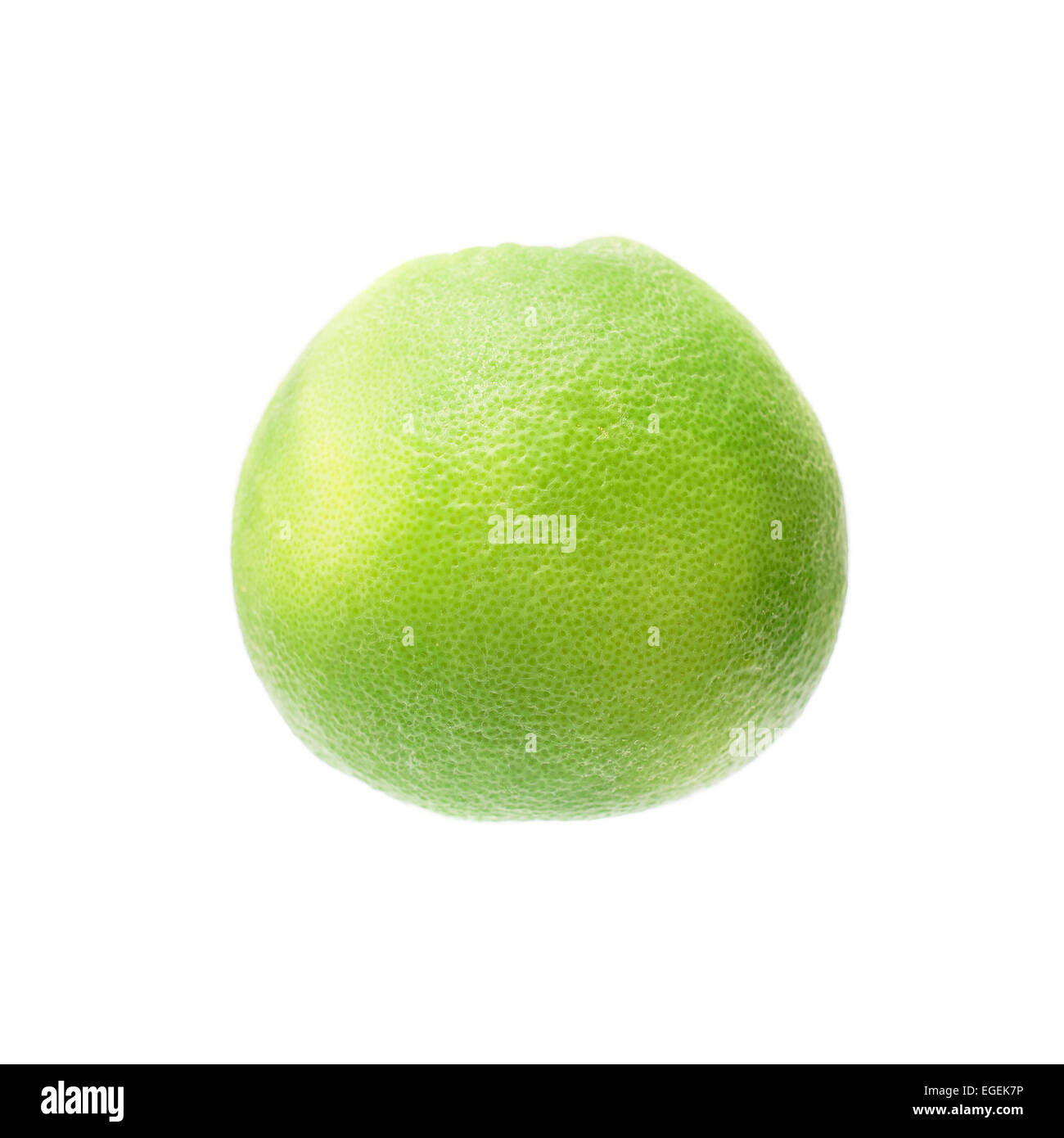 Grüne Grapefruit, Isolated on White Background Stockfoto