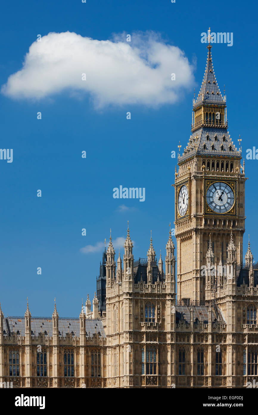 Big Ben und die Houses of Parliament, London, England Stockfoto