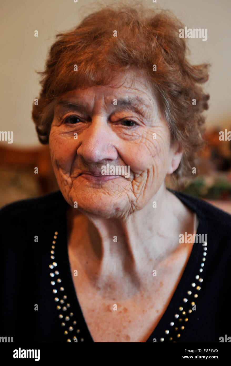 Der Arbeiter Samariter Bund (ASB) ist eine der Organisationen tätig sind, die Pflege und geriatrische Versorgung. In der 24-Stunden-rhyt Stockfoto