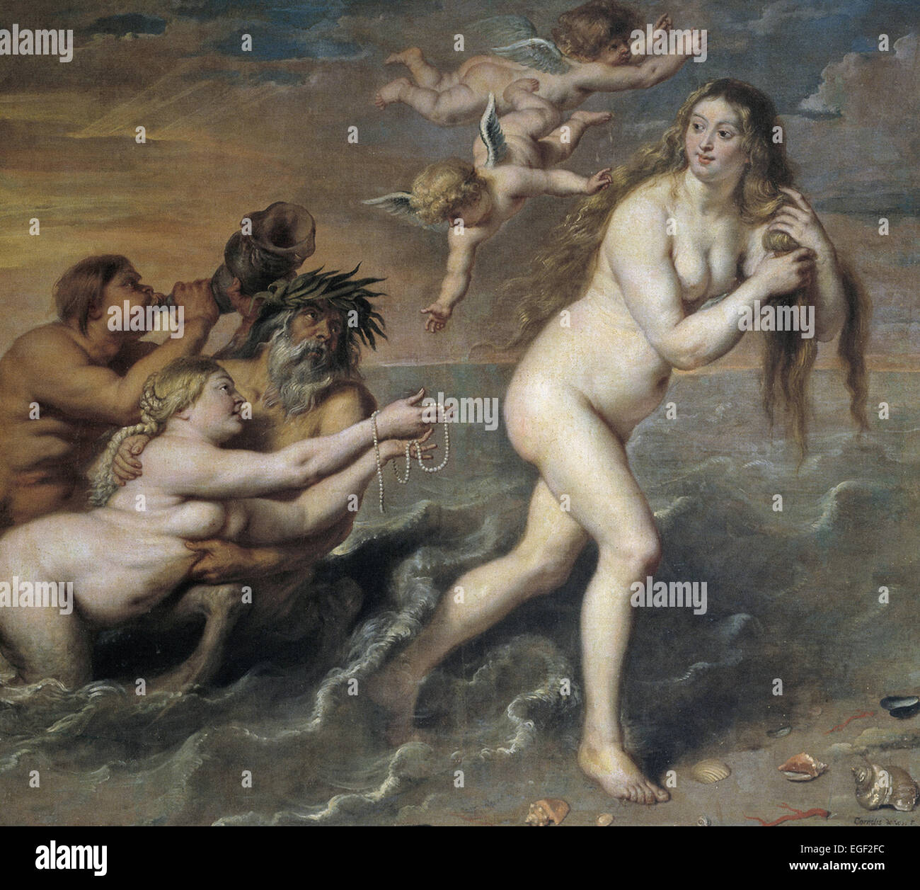 Cornelis de Vos Geburt der Venus Stockfoto