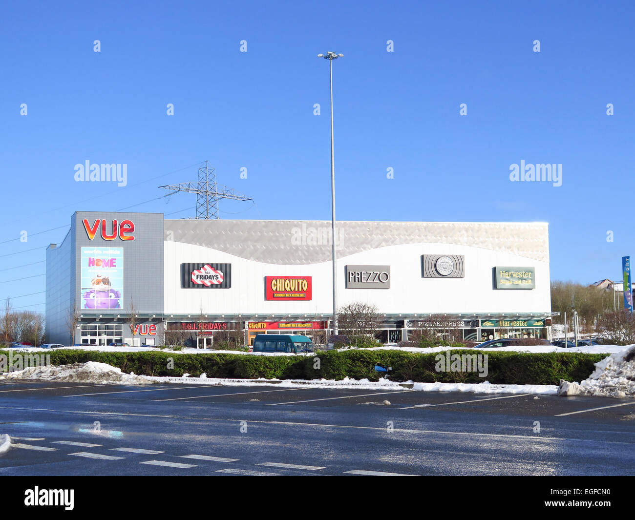 Vue Kino und Restaurants in Glasgow Fort shopping Centre Glasgow Stockfoto