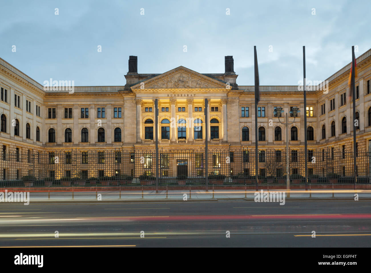 Deutsche Bundesrat aufbauend auf Leipziger Straße (ehemalige preußische House Of Lords), Berlin, Deutschland Stockfoto