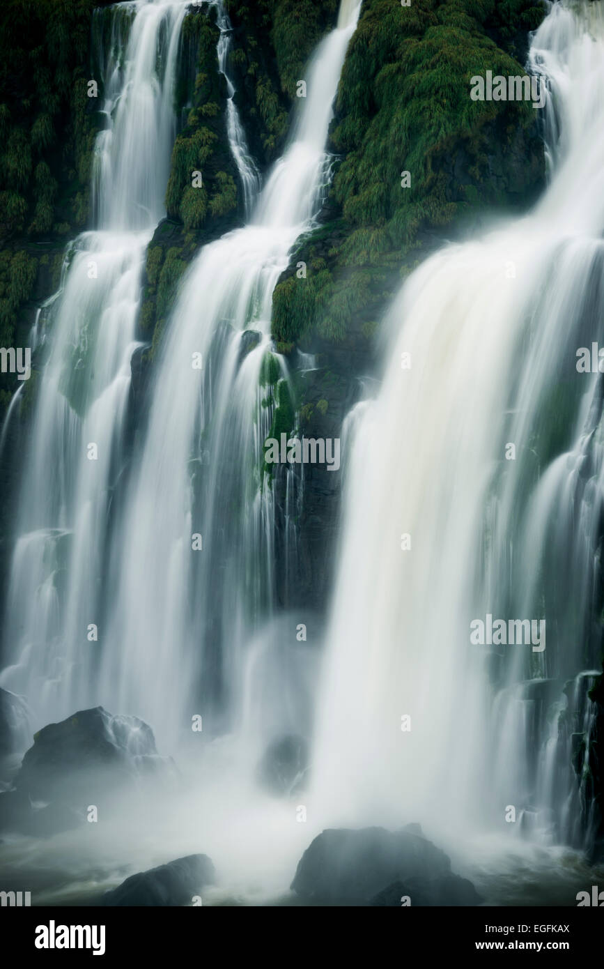 Blick vom "Trilha Das Cataratas", Foz Do Iguaçu, Parque Nacional Do Iguaçu, Brasilien, Südamerika Stockfoto