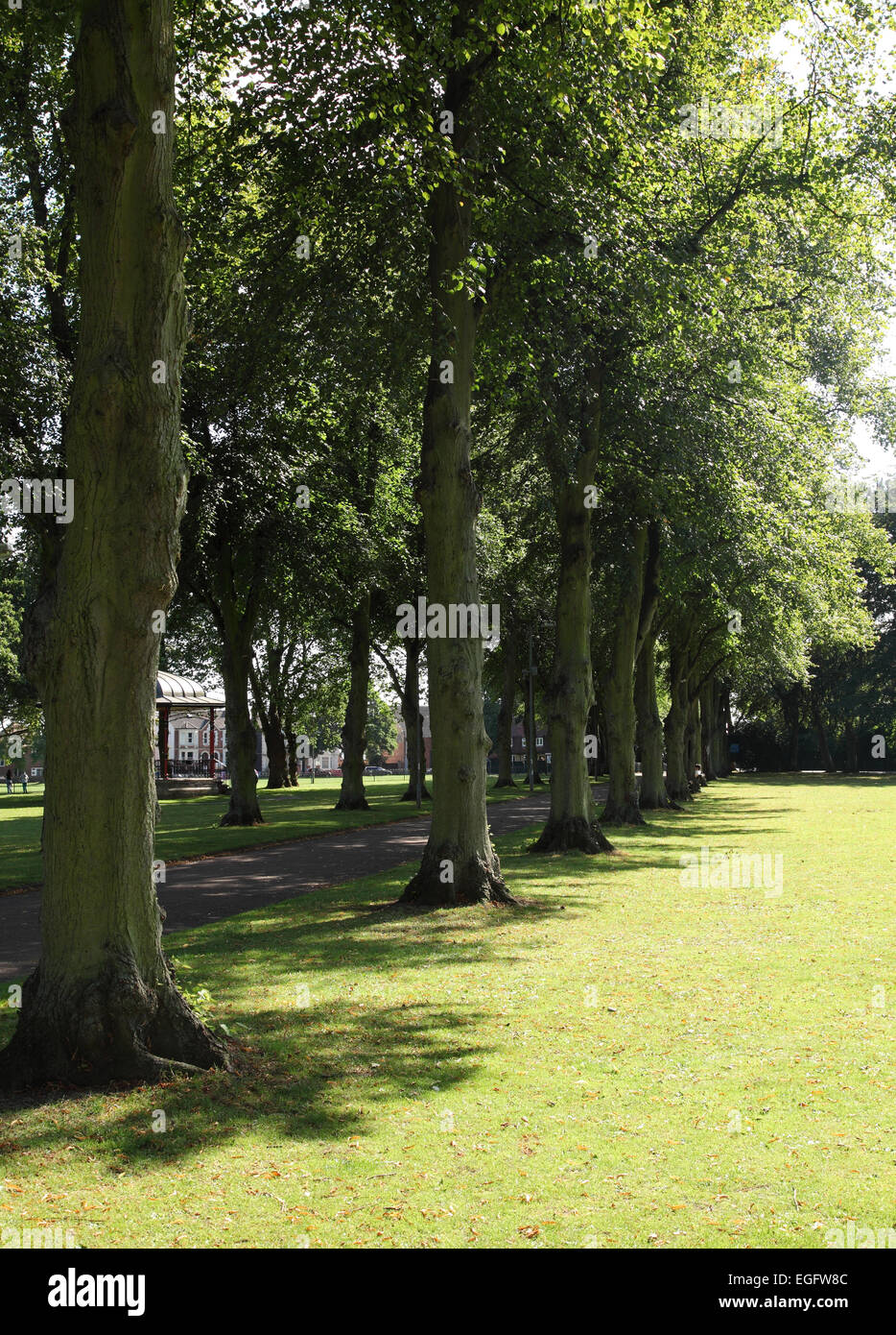 Rockingham Road Park, Kettering, Northamptonshire, Grünflächen, Freizeit-Anlage Stockfoto