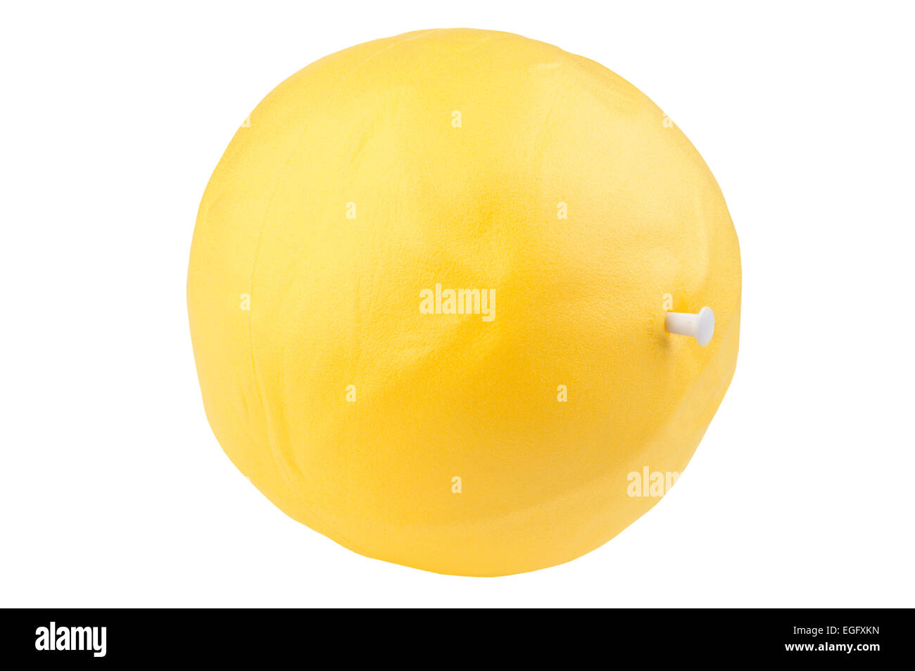 isoliertes Objekt auf weiß - Ball für fitness Stockfoto