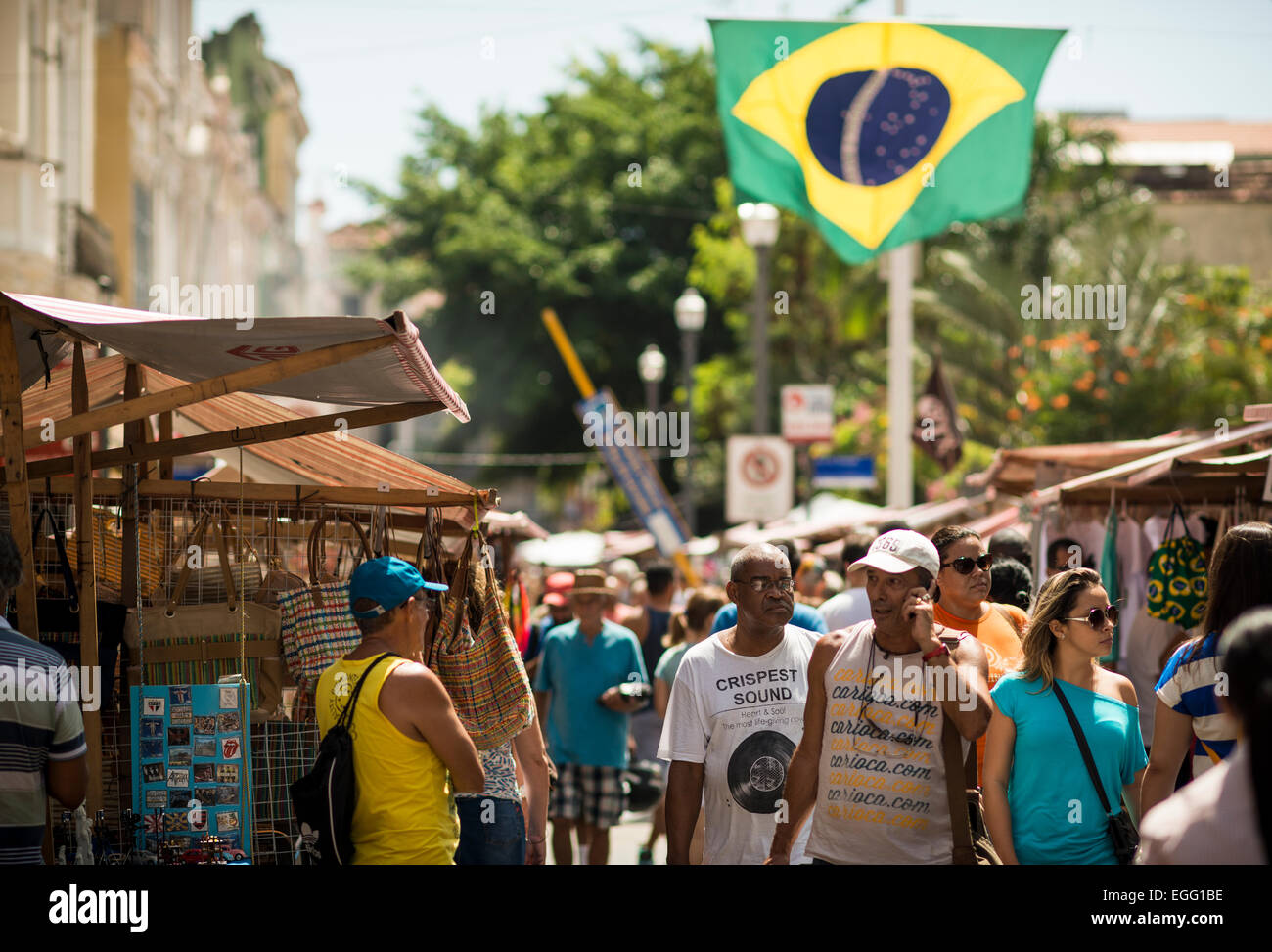 Feria do Lavrendio, Lapa, Rio De Janeiro, Brasilien Stockfoto