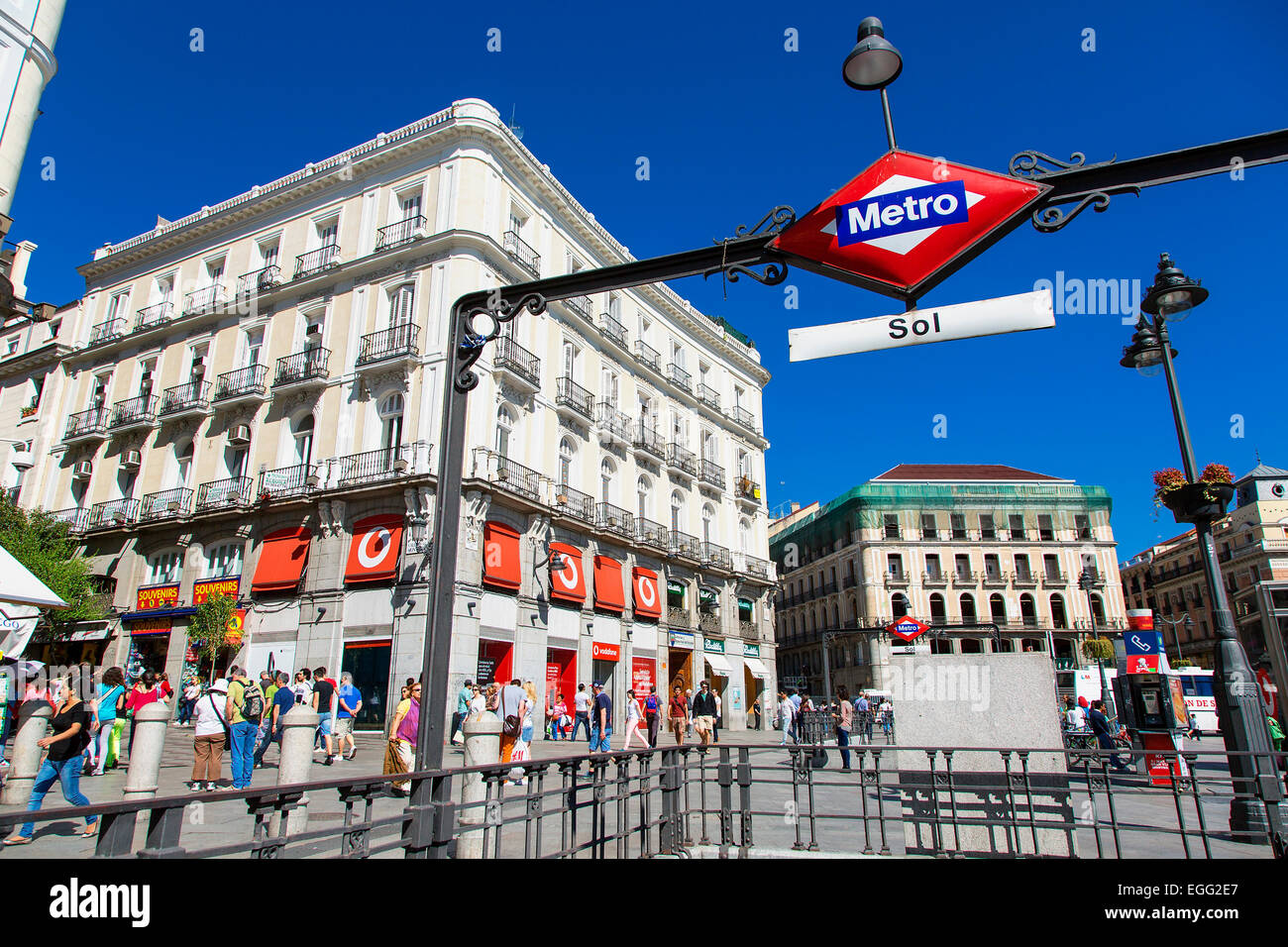 Madrid, Puerta del Sol Stockfoto