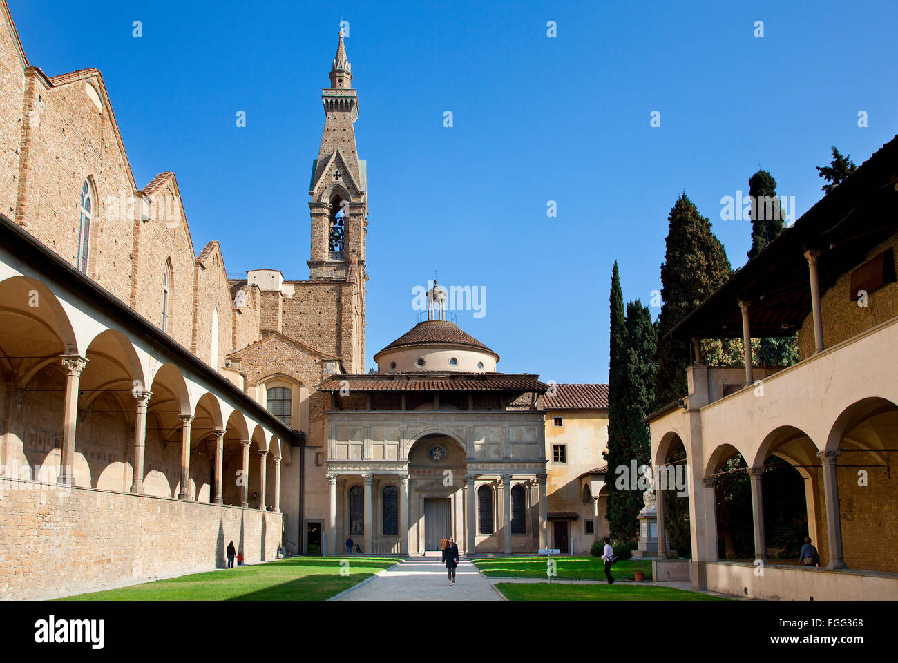 Italien, Florenz, Basilica di Santa Croce Stockfoto