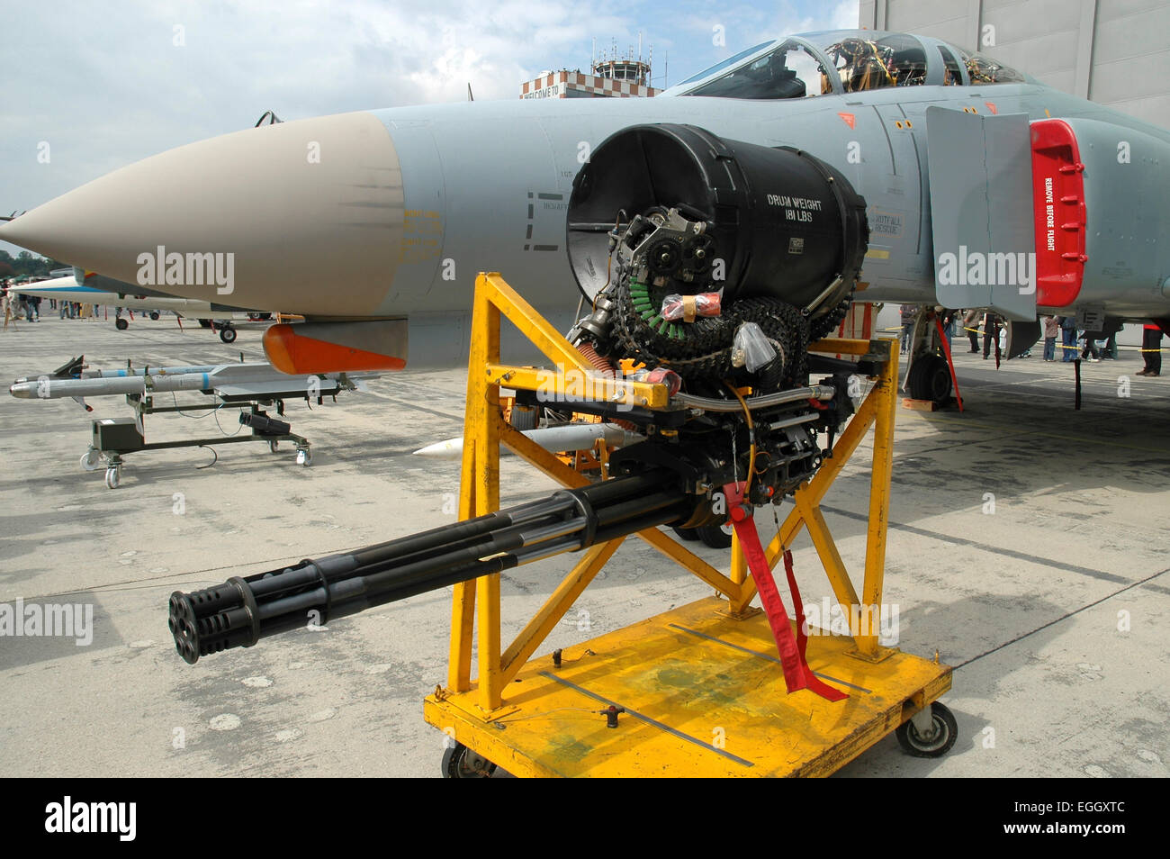 M61A1 20mm Vulcan Kanone von eine deutsche Luftwaffe F-4F Phantom, auf ...