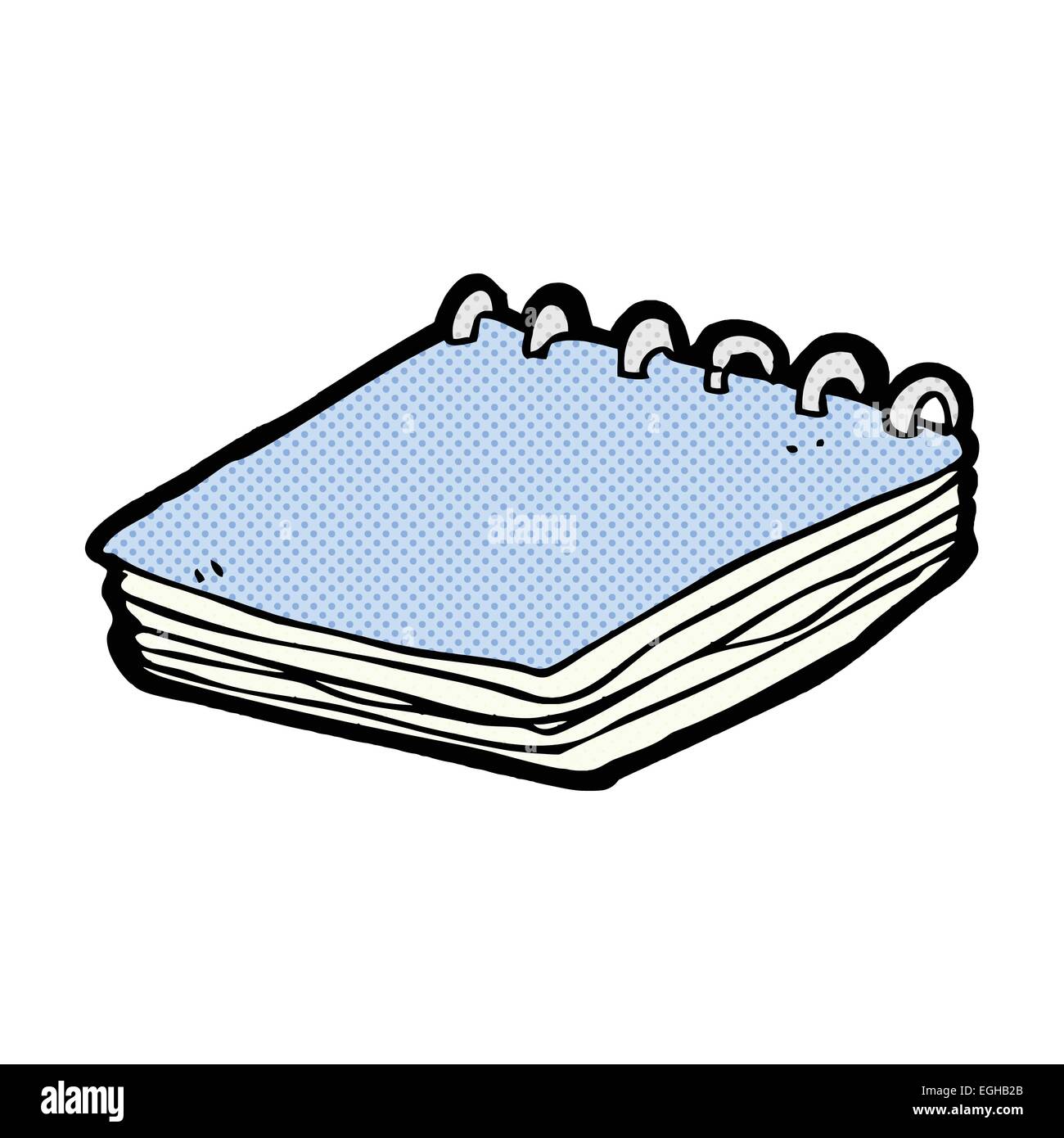 Retro Comic Buch Style Cartoon Notizblock Stock Vektor