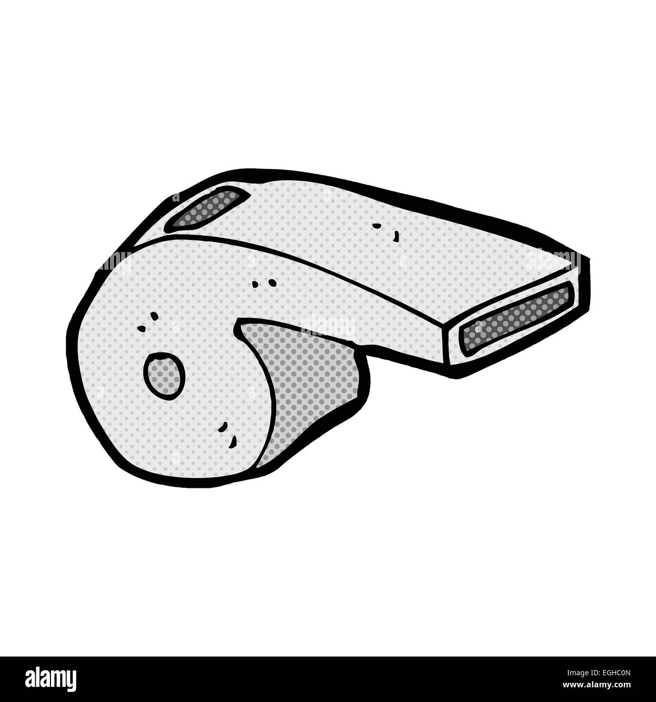 Retro Comic Buch Style Cartoon Pfeife Stock-Vektorgrafik - Alamy