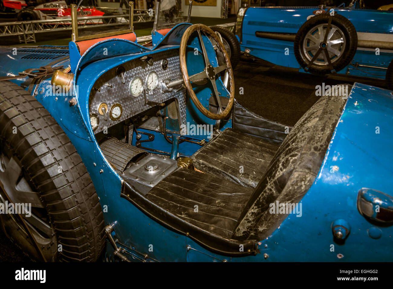 Kabine von einem Tourenwagen Bugatti Typ 37 Stockfoto