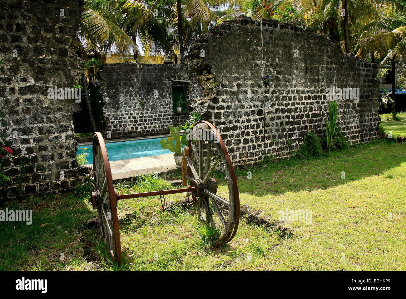 Trou d Eau Douce-Ostteil der Insel Mauritius Stockfoto