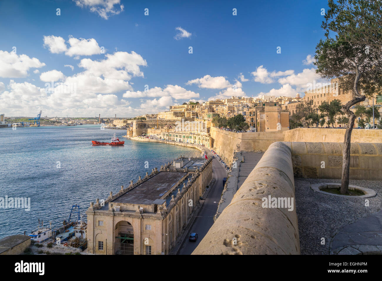 Blick über Valletta Stockfoto