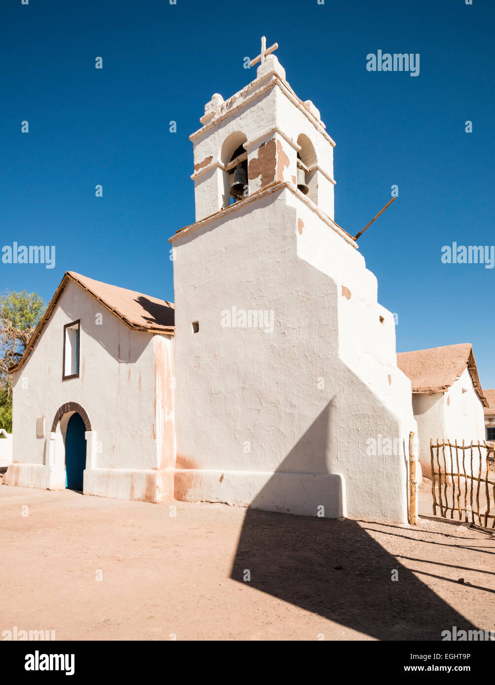 Iglesia de San Pedro, San Pedro de Atacama, Atacama Wüste, El Norte Grande, Chile Stockfoto