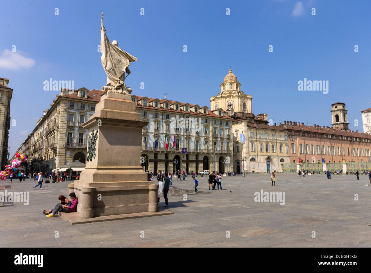 Italien, Piemont, Torino, Piazza Castello, Königspalast Stockfoto