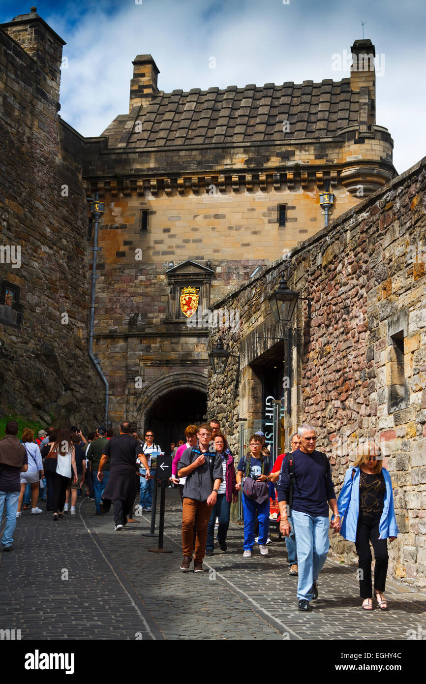 Edinburgh Castle. Schottland, Großbritannien, Europa. Stockfoto