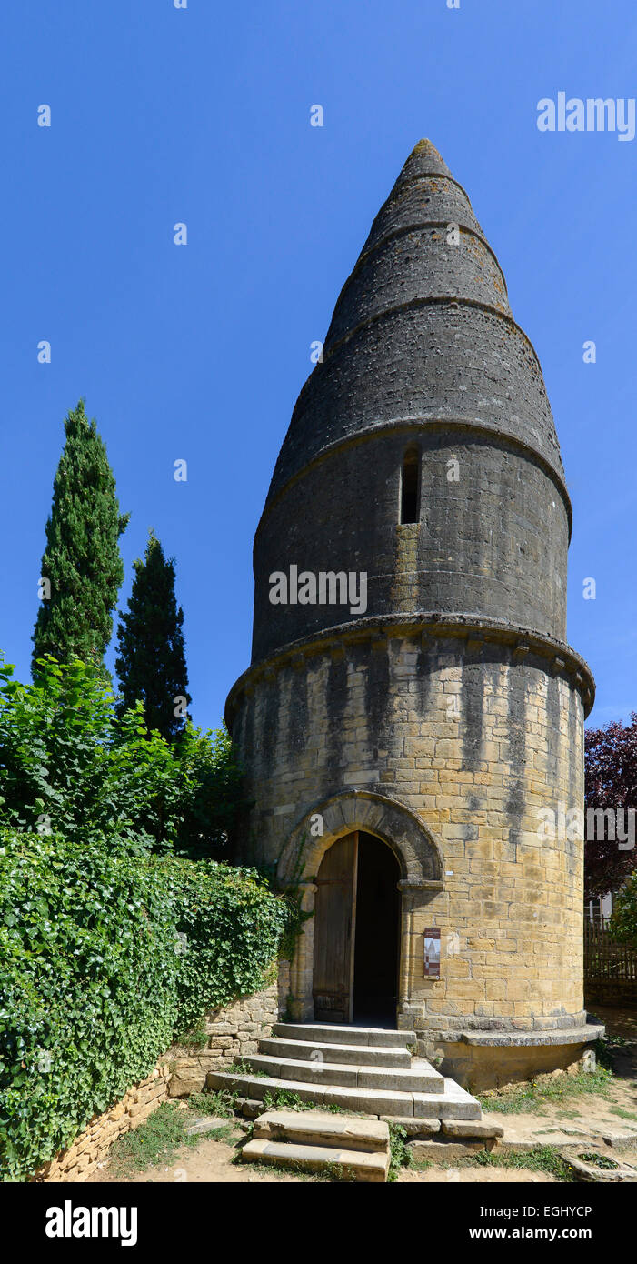 Lanterne des Morts, Sarlat-la-Canéda, Perigord Noir, Dordogne, Aquitaine, Frankreich Europa Stockfoto