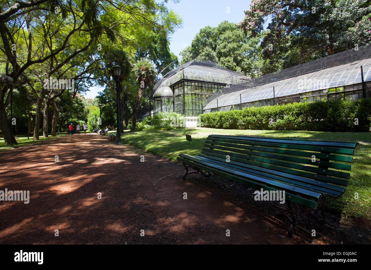 Gewächshaus des Botanischen Gartens '' Carlos Thays''. Palermo, Buenos Aires, Argentinien. Stockfoto
