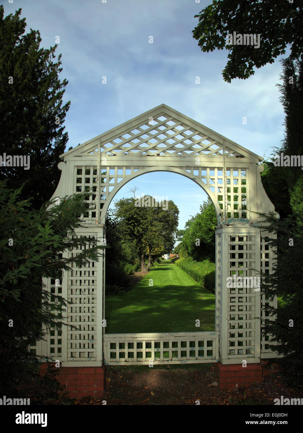Castle Bromwich Hall Gärten, eine englische Barockgarten derzeit unter Restoratiion durch die Castle Bromwich Hall Gardens Trust Stockfoto