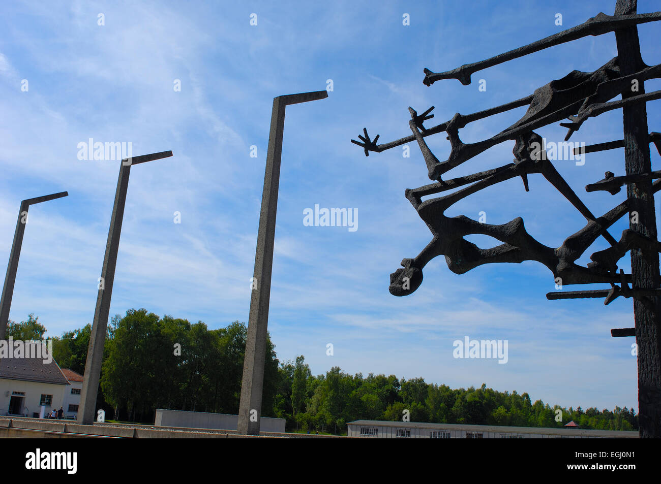 Dachau, KZ, Memorial Site, Bayern, Deutschland, Europa. Stockfoto