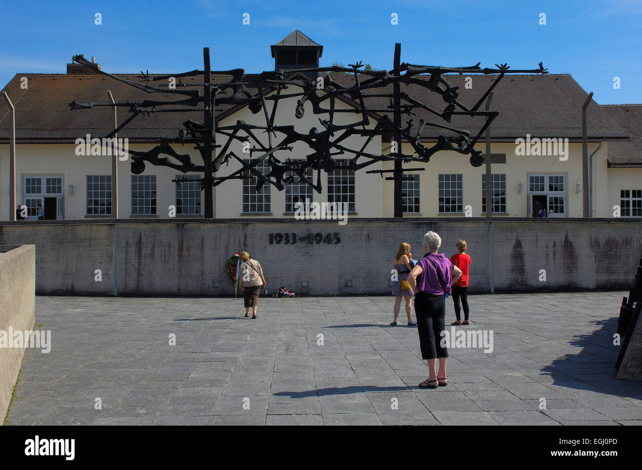 Dachau, KZ, Memorial Site, Bayern, Deutschland, Europa. Stockfoto