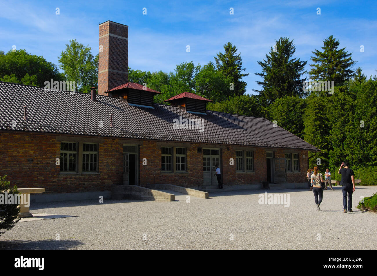 Dachau, KZ, Memorial Site, Bayern, Deutschland, Europa. Stockfoto