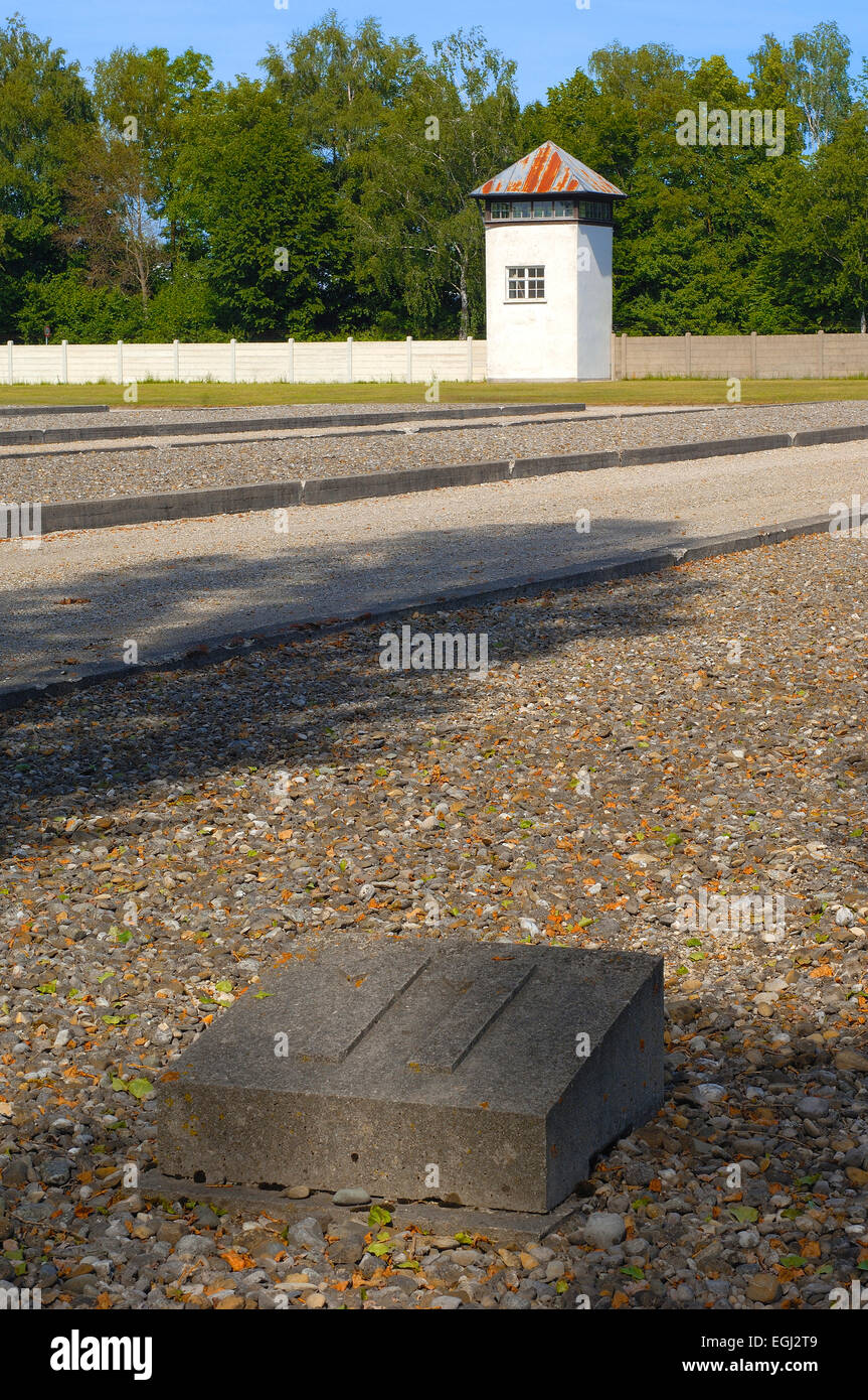 Dachau, KZ, Memorial Site, Bayern, Deutschland, Europa. Stockfoto