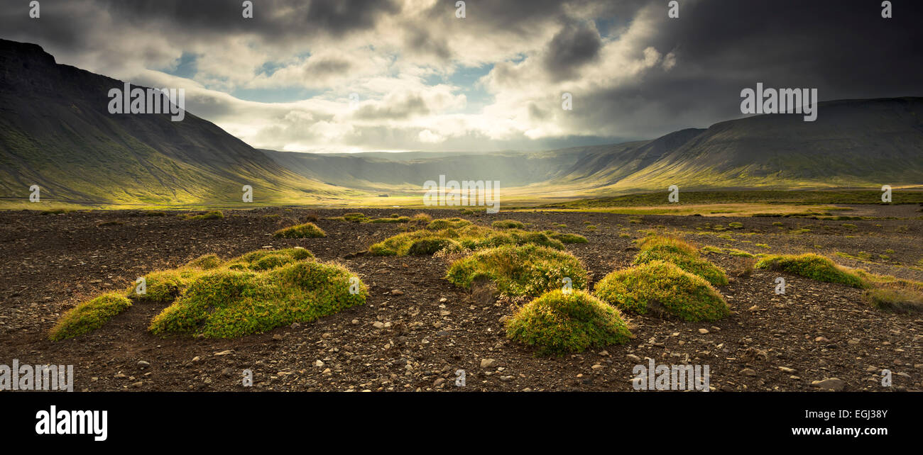 Island, Snaefellsnes, Atmosphäre, Berge, Stockfoto