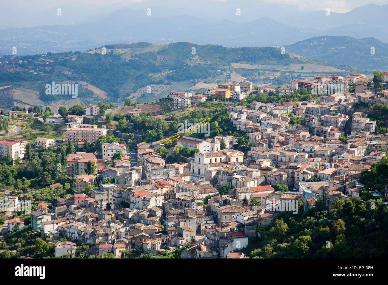 Lungro Dorf, Sila, Kalabrien, Italien, Europa Stockfoto