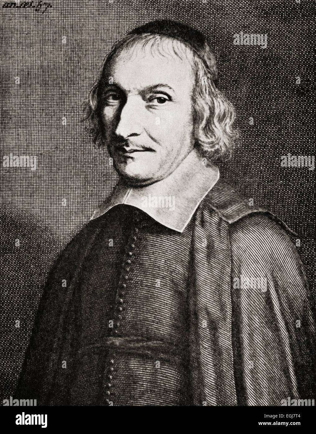 Michel de Marolles, 1600-1681, auch bekannt als Abbé de Marolles.   Französischer Geistlicher, Übersetzer und Sammler von Gravuren. Stockfoto