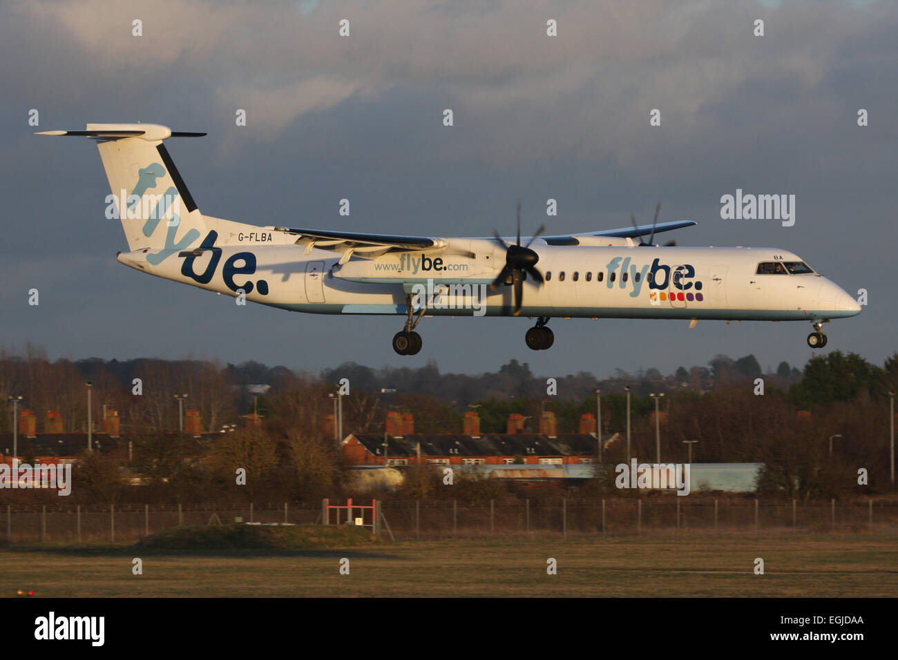 Flybe DHC DASH 400 Stockfoto