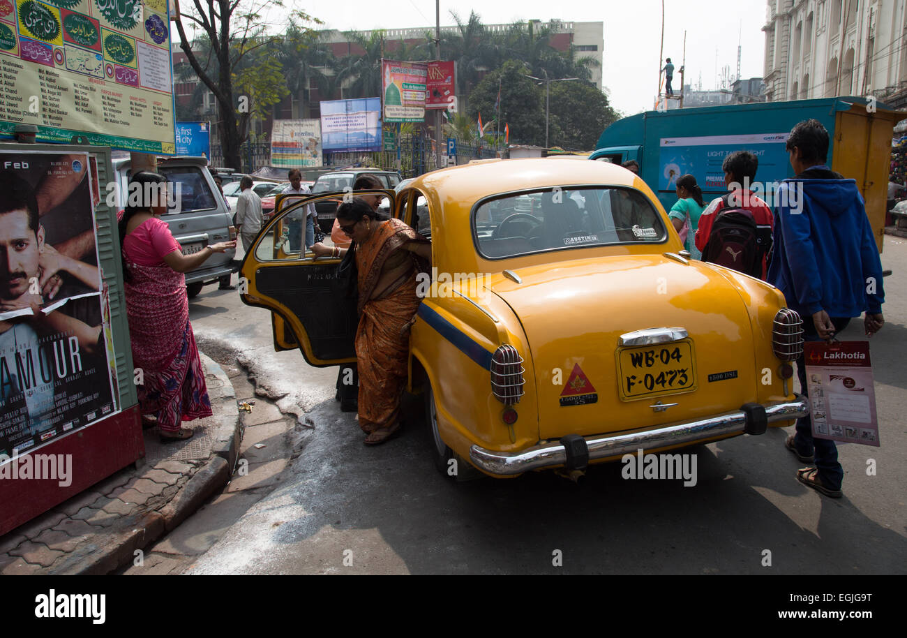 Taxi-Kolkata Stockfoto